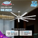 Kipas Angin Plafon Gantung Modern 88 Inch 9 Blade Ceiling Fan Dekorasi