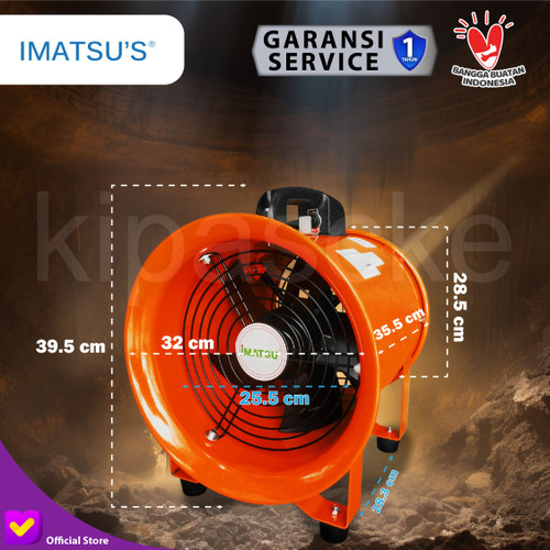 Portable Ventilator / Blower / Exhaust 10 Inch External Rotor Motor