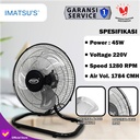 Kipas Angin Lantai Dinding 16 Inch 2in1 Floor Wall Fan Tornado 2 in 1