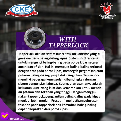 Baling / Blade Kipas Axial Fan 32" Inch With Taperlock as 28 / 38 mm