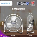 Kipas Angin Meja / Desk Fan 10" Inch Tornado Baling Besi / Metal Blade