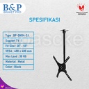 Bracket Braket TV Gantung Plafon Ceiling 26"-55" Inch Swivel Universal