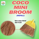 Clean Matic Coco Mini Broom Refill Isi Ulang Sapu Ijuk Lantai Tebal Sapu Duk