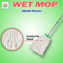 WET MOP MULTI PIECE - Alat Pel Lantai Dengan Tongkat 3 Bagian Ringan