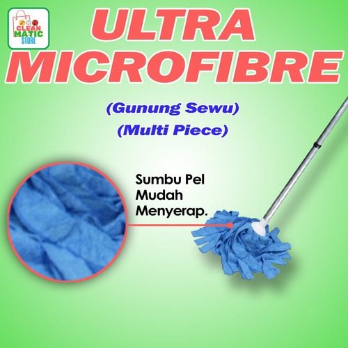 GUNUNG SEWU ULTRA MICROFIBRE MULTI PIECE - Alat pel tongkat 3 bagian