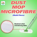 DUST MOP MICROFIBRE MULTI PIECE - Pendorong Debu 3 Bagian Tongkat Kuat