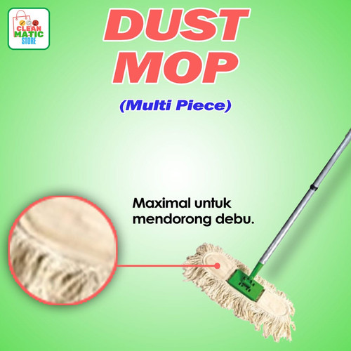 DUST MOP MULTI PIECE - Pendorong Debu Lantai Dengan Tongkat 3 Bagian