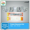 UNIVERSAL HOLDER (2 SLOT 2 HOOK)