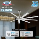 Kipas Angin Plafon Gantung Modern 72 Inch 9 Blade Ceiling Fan Dekorasi