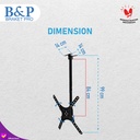 Bracket Braket TV Gantung Plafon Ceiling 26"-55" Inch Swivel Universal
