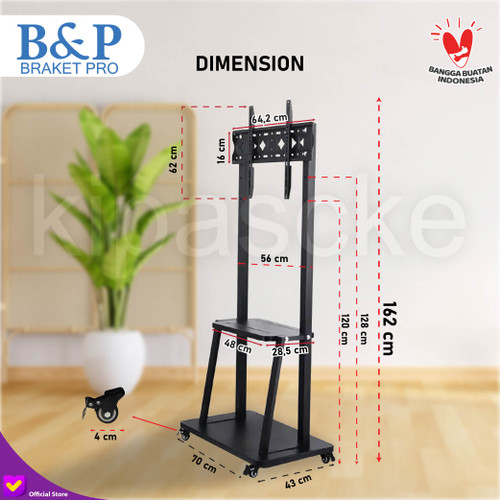 Bracket Standing / Braket TV Stand 32 43 49 50 55 60 65 70 75 Inch