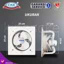 Exhaust Fan Dinding Low Noise 10" Inch Kipas Hexos Industrial Fan