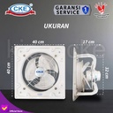 Exhaust Fan Dinding Low Noise 12" Inch Kipas Hexos Industrial Fan