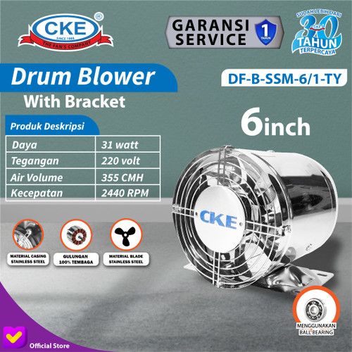 6" Inch Mini Inline Duct Fan Metal Stainless / Air Booster Exhaust Fan