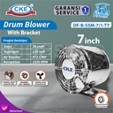 7" Inch Mini Inline Duct Fan Metal Stainless / Air Booster Exhaust Fan