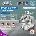 12" Inch Mini Inline Duct Fan Metal Stainless Air Booster Exhaust Fan