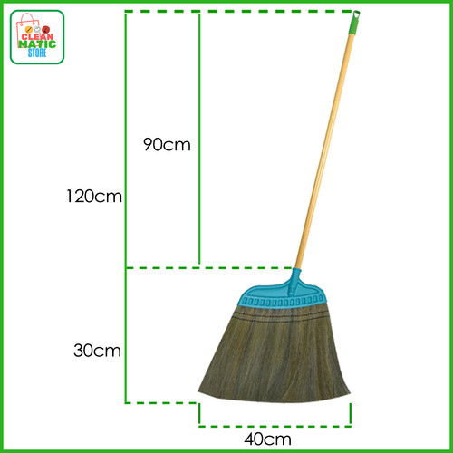 Clean Matic Diagonal Grass Broom Sapu Rumput Lantai Tebal
