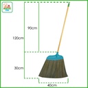Clean Matic Diagonal Grass Broom Sapu Rumput Lantai Tebal