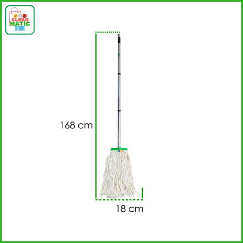 WET MOP MULTI PIECE - Alat Pel Lantai Dengan Tongkat 3 Bagian Ringan