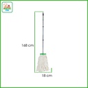 WET MOP MULTI PIECE - Alat Pel Lantai Dengan Tongkat 3 Bagian Ringan