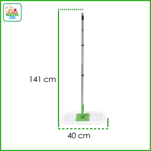 DUST MOP MICROFIBRE MULTI PIECE - Pendorong Debu 3 Bagian Tongkat Kuat