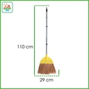 MINI COCO BROOM MULTI PIECE - Sapu Dengan Tongkat 3 Bagian Besi Ringan