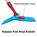 FLAT MOP 002 - Set Alat Pel Datar Microfiber Untuk Lantai Berkualitas