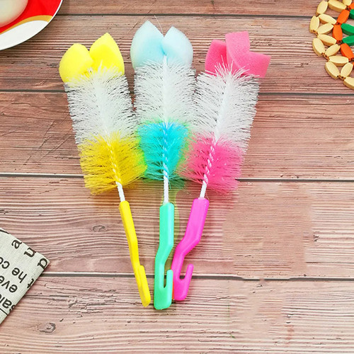 BOTTLE BRUSH - Sikat Pembersih Cuci Botol Dengan Spons Sponge Sabut