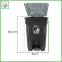 Onyx Vigo 50 liter Tempat Sampah Injak Outdoor Trash Can D-0009