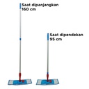 FLAT MOP 002 - Set Alat Pel Datar Microfiber Untuk Lantai Berkualitas
