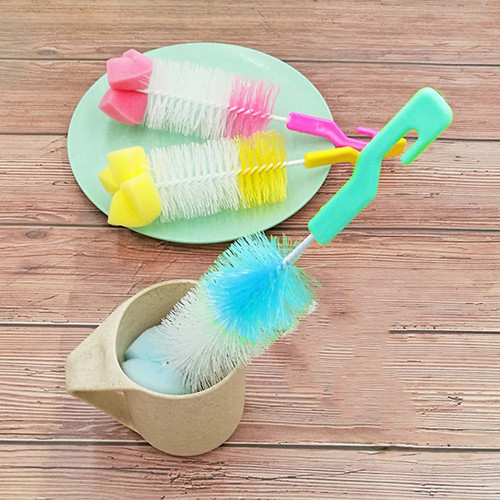 BOTTLE BRUSH - Sikat Pembersih Cuci Botol Dengan Spons Sponge Sabut