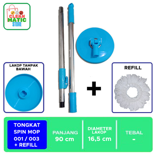 TONGKAT SPIN MOP 001/003 + REFILL