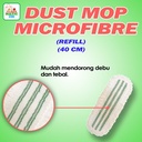DUST MOP MICROFIBRE REFILL 40cm