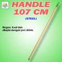 Clean Matic - Steel Handle 107 cm Tongkat Sapu 2 in 1