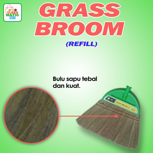 Clean Matic - Kepala Sapu Rumput (Grass Broom Refill)