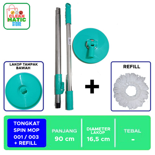 TONGKAT SPIN MOP 001/003 + REFILL