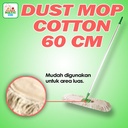 Clean Matic - Pendorong Debu Dust Mop Cotton 60 CM