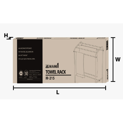 TOWEL RACK 5 BARS