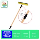 Clean Matic - Window Squeegee with Telescopic Handle