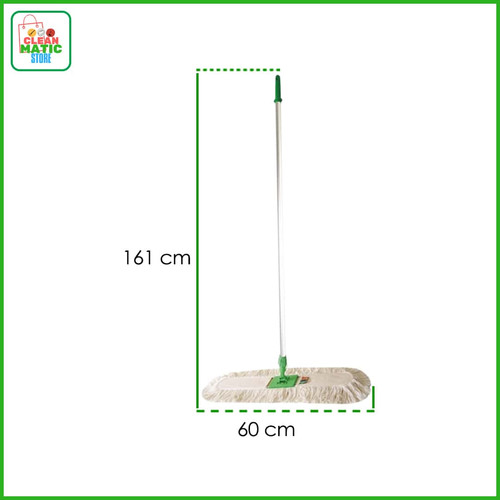 Clean Matic - Pendorong Debu Dust Mop Cotton 60 CM