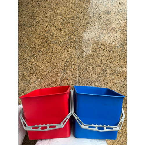 Ember Double Bucket ukuran 25L (1 set / merah-biru)