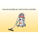 Vacuum Cleaner 60 Liter Wet and Dry ( 2 motor)