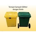 Tempat Sampah merk Kleen 60 liter dengan Roda