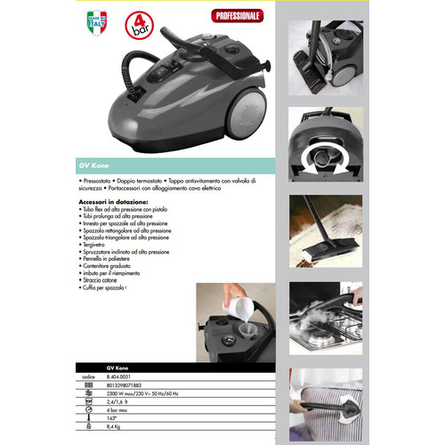 Mesin Steam Cleaner Lavor GV Kone untuk Mensterilkan dari Virus