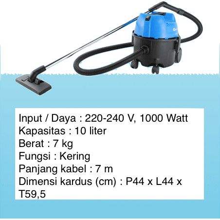 Vacuum Cleaner 10 Liter (Dry Only)