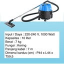 Vacuum Cleaner 10 Liter (Dry Only)