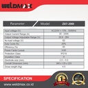 MESIN LAS GENERASI TERBARU ZX7-200I WELDMAX / MMA/STICK (ZX7-200I)