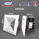 Exhaust Fan Plafon 12 Inch Kipas Angin Dak / Hexos Plafon Ceiling 12"