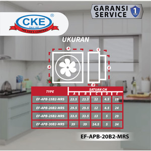 Wall Exhaust Fan 8 Inch Kipas Angin Hexos Dinding Tembok Ventilasi 8"
