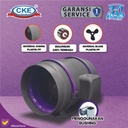 Inline Duct Booster Fan Plastik 8" Inch Kipas Hisap Ventilasi 2 Speed